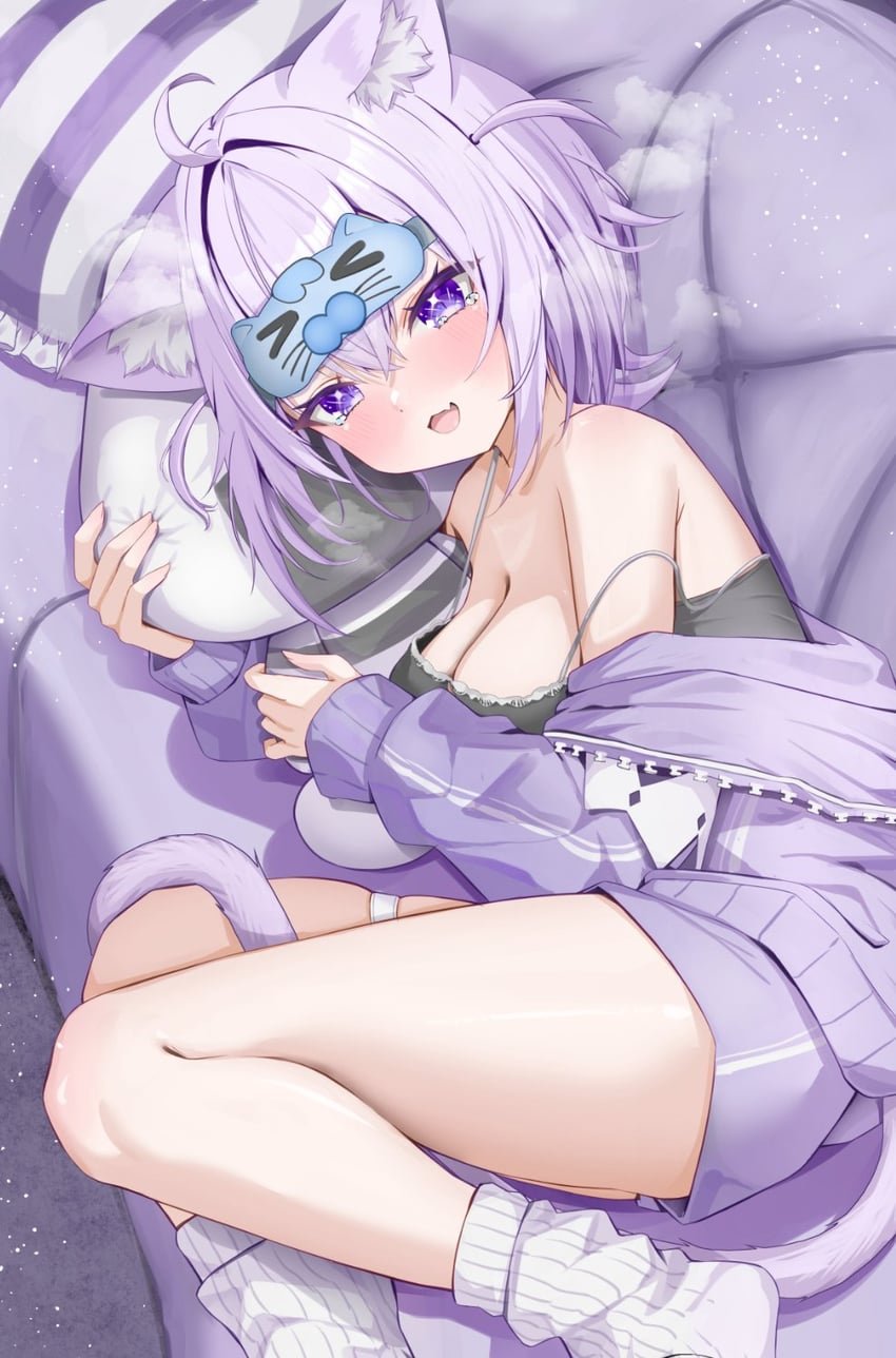 nekomata okayu and onigirya (hololive) drawn by torakichi_888