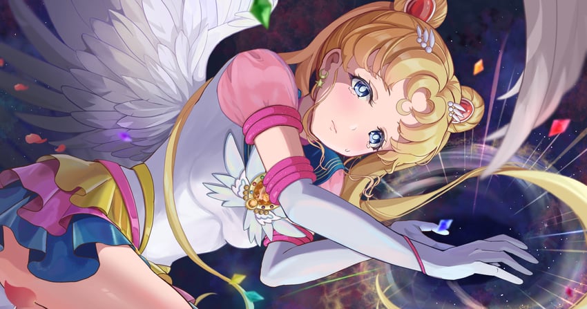 tsukino usagi, sailor moon, and eternal sailor moon (bishoujo senshi sailor moon and 1 more) drawn by manta_shinkai