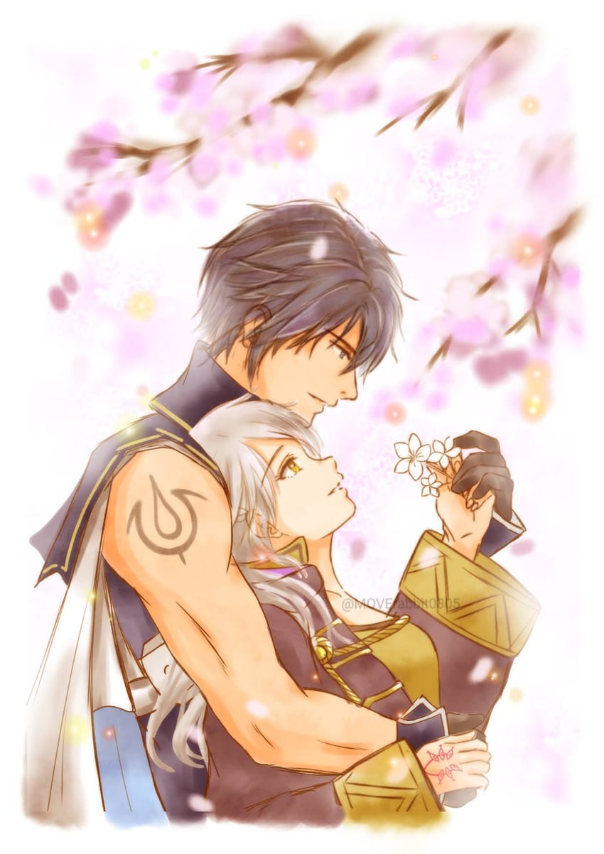 female robin and chrom (fire emblem and 1 more) drawn by moverabbit0305