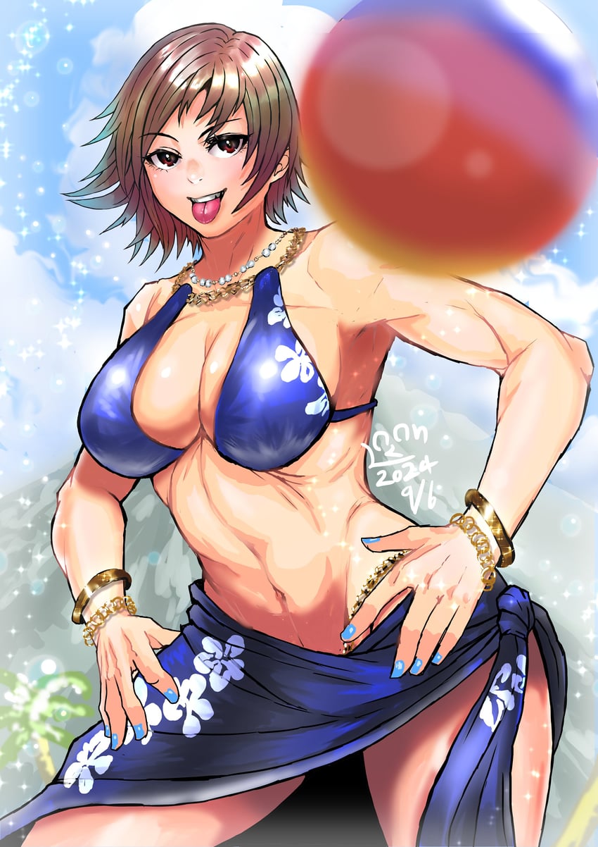 kazama asuka (tekken and 1 more) drawn by sura10seventeen