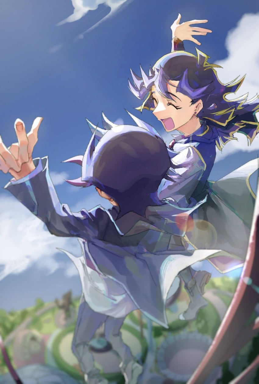 fujiki yusaku and ai (yu-gi-oh! and 1 more) drawn by novale110