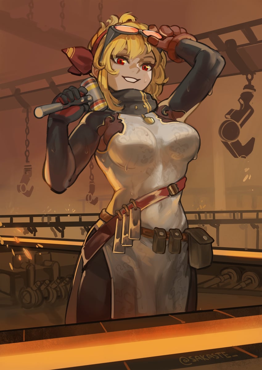 kaela kovalskia (hololive and 1 more) drawn by sakaste