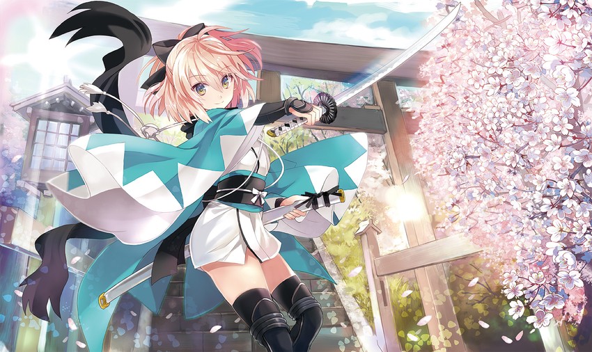 okita souji (fate and 1 more) drawn by musou_yuchi