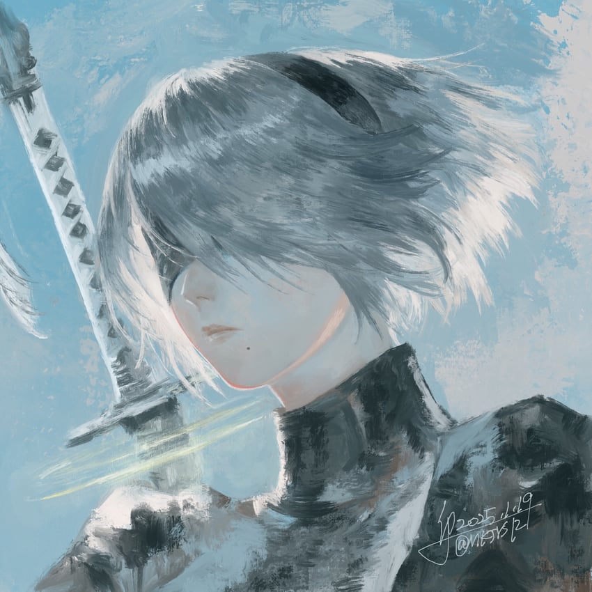 2b (nier and 1 more) drawn by fune_(nkjrs12)