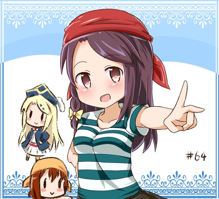 kujou karen, matsubara honoka, and higurashi kana (kin-iro mosaic) drawn by hana_kazari