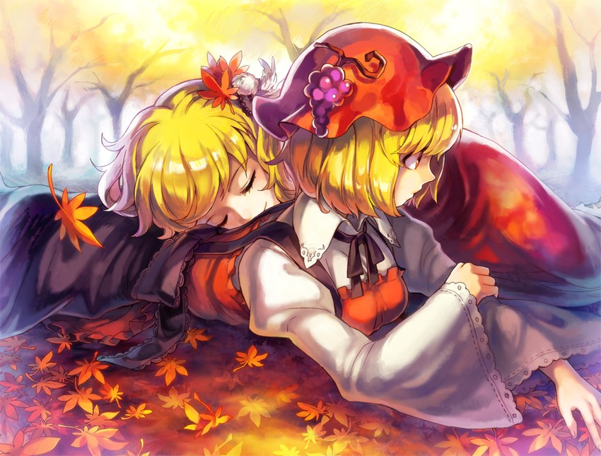 aki minoriko and aki shizuha (touhou) drawn by kogiso