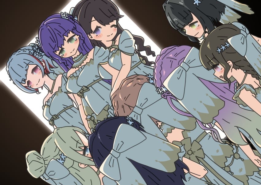 hinoshita kaho, fujishima megumi, otomune kozue, murano sayaka, yugiri tsuzuri, and 4 more (love live! and 1 more) drawn by inuinui_paint