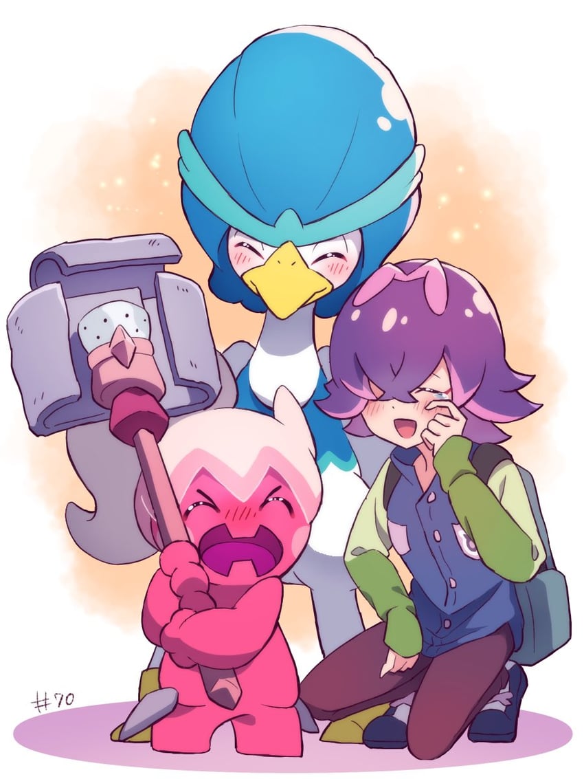 dot, quaxwell, and tinkatuff (pokemon and 1 more) drawn by nihiro_(erxun11)