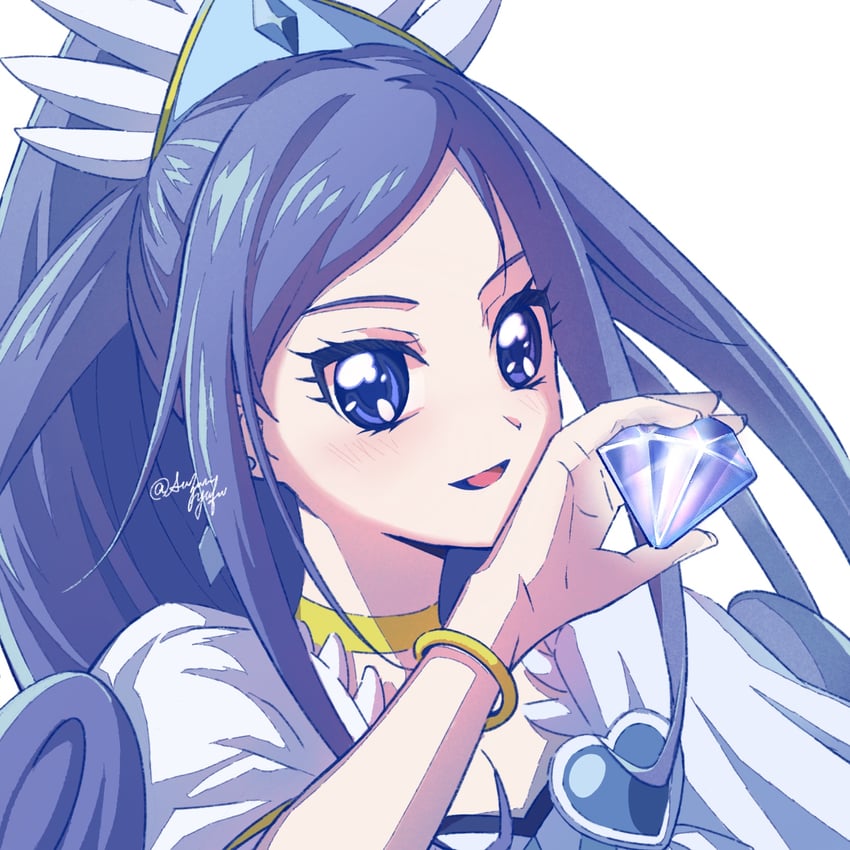 hishikawa rikka and cure diamond (precure and 1 more) drawn by suzumi_yufu