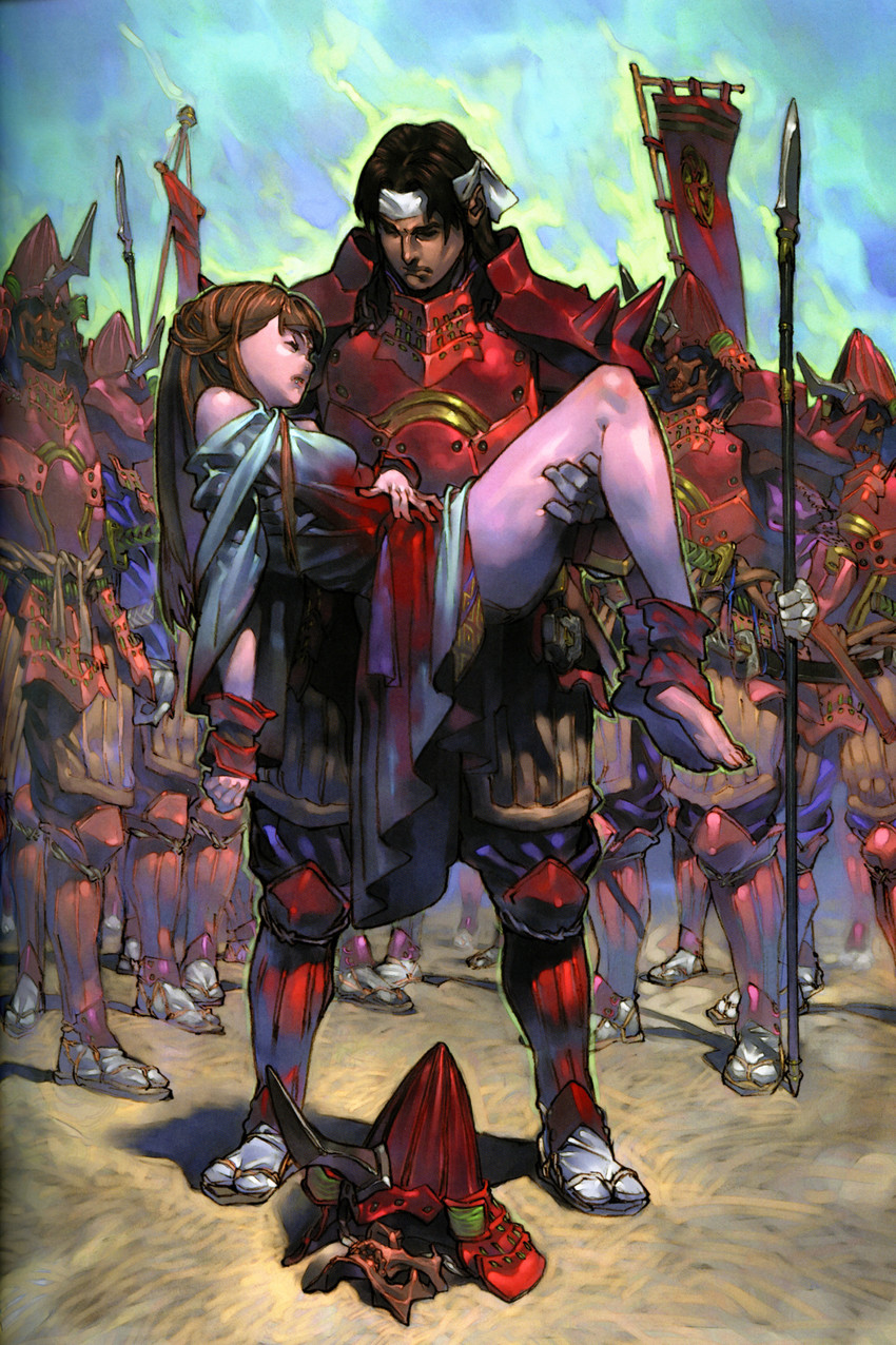 shiho and suo (valkyrie profile) drawn by yoshinari_kou and yoshinari_you