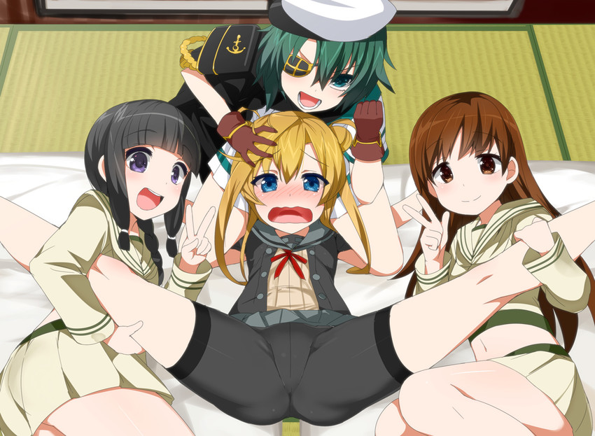 kitakami, ooi, kiso, abukuma, kiso kai ni, and 3 more (kantai collection) drawn by kusaka_souji