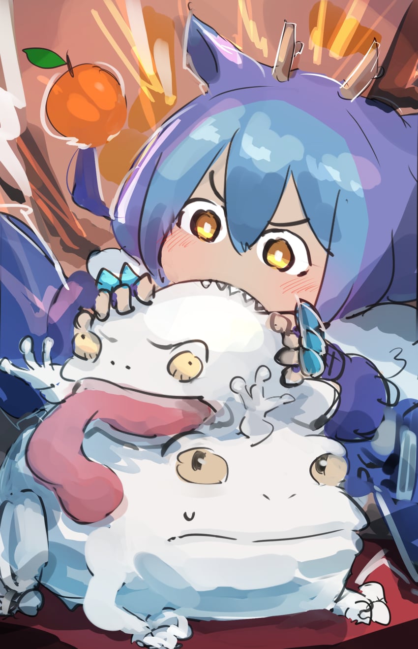 laundry dragonmaid and toadally awesome (yu-gi-oh!) drawn by hatano_kiyoshi