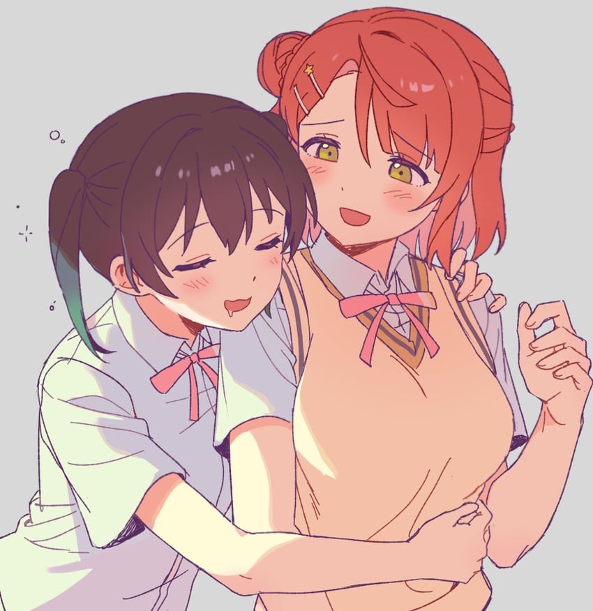 uehara ayumu and takasaki yu (love live! and 1 more) drawn by meobbab2