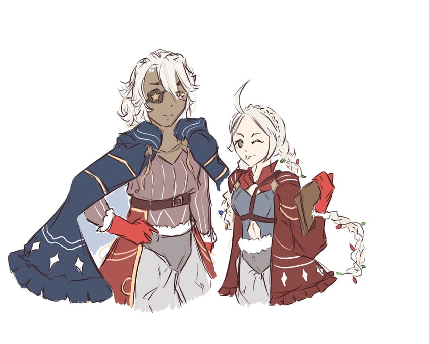 nina and niles (fire emblem and 2 more) drawn by dragon_gami