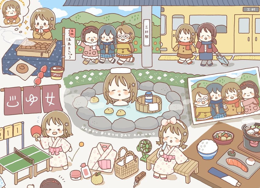 mimura kanako, mifune miyu, ohishi izumi, muramatsu sakura, and tsuchiya ako (idolmaster and 1 more) drawn by sweetyaek