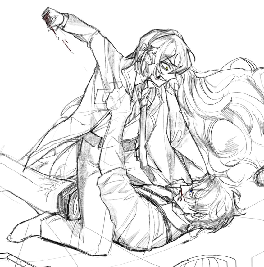 ishmael and heathcliff (project moon and 1 more) drawn by chanil_(muexlku)