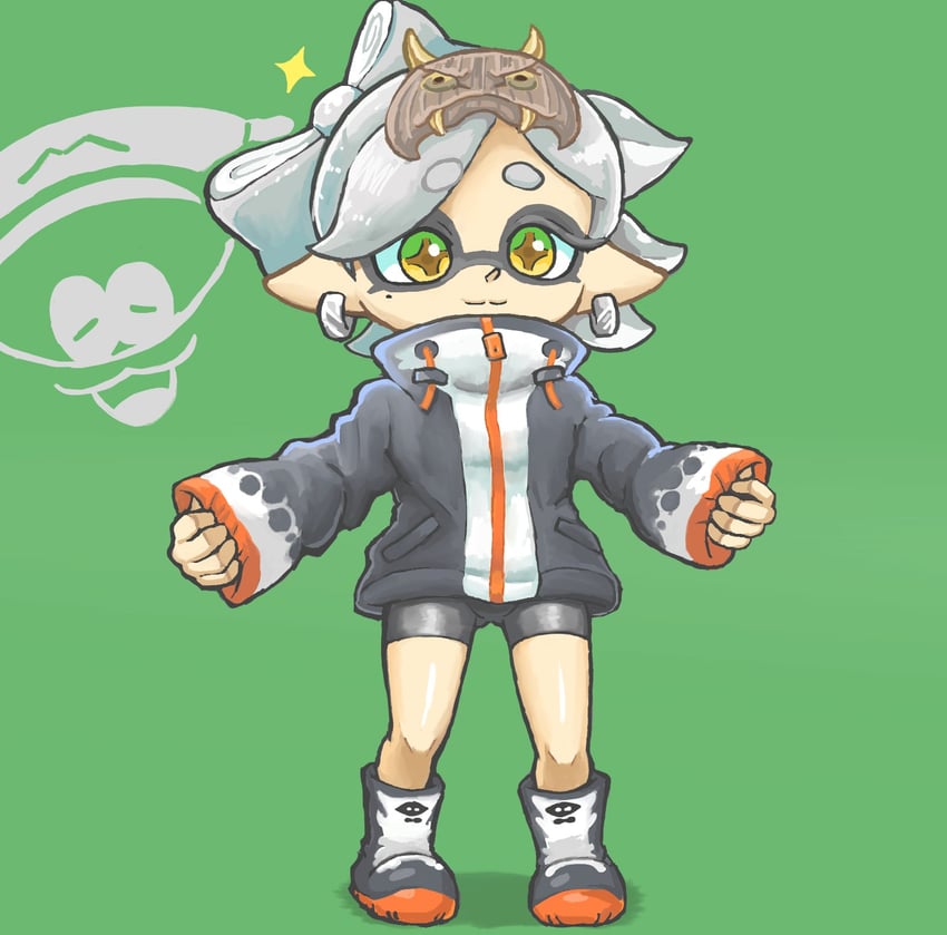 marie and big man (splatoon and 1 more) drawn by takamame