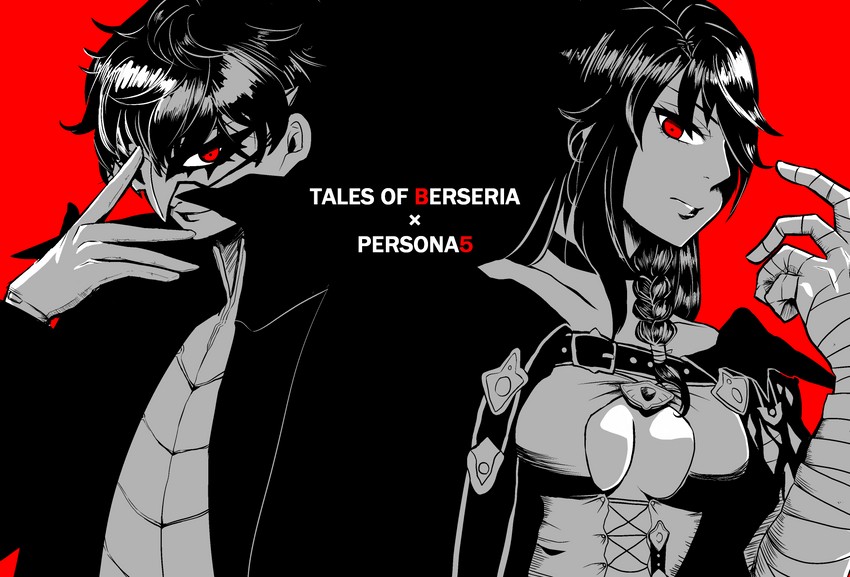 amamiya ren and velvet crowe (persona and 3 more) drawn by suutrustrust