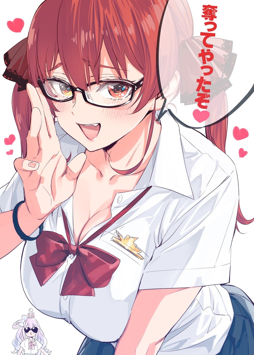 houshou marine and himemori luna (hololive) drawn by goshiki_suzu