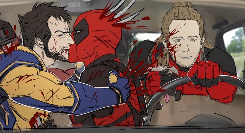 wolverine, deadpool, dogpool, and nicepool (marvel and 5 more) drawn by gyeleul