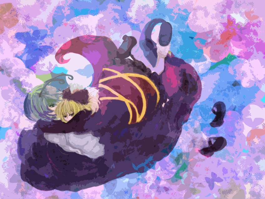 wriggle nightbug and kurodani yamame (touhou) drawn by hose_beniko