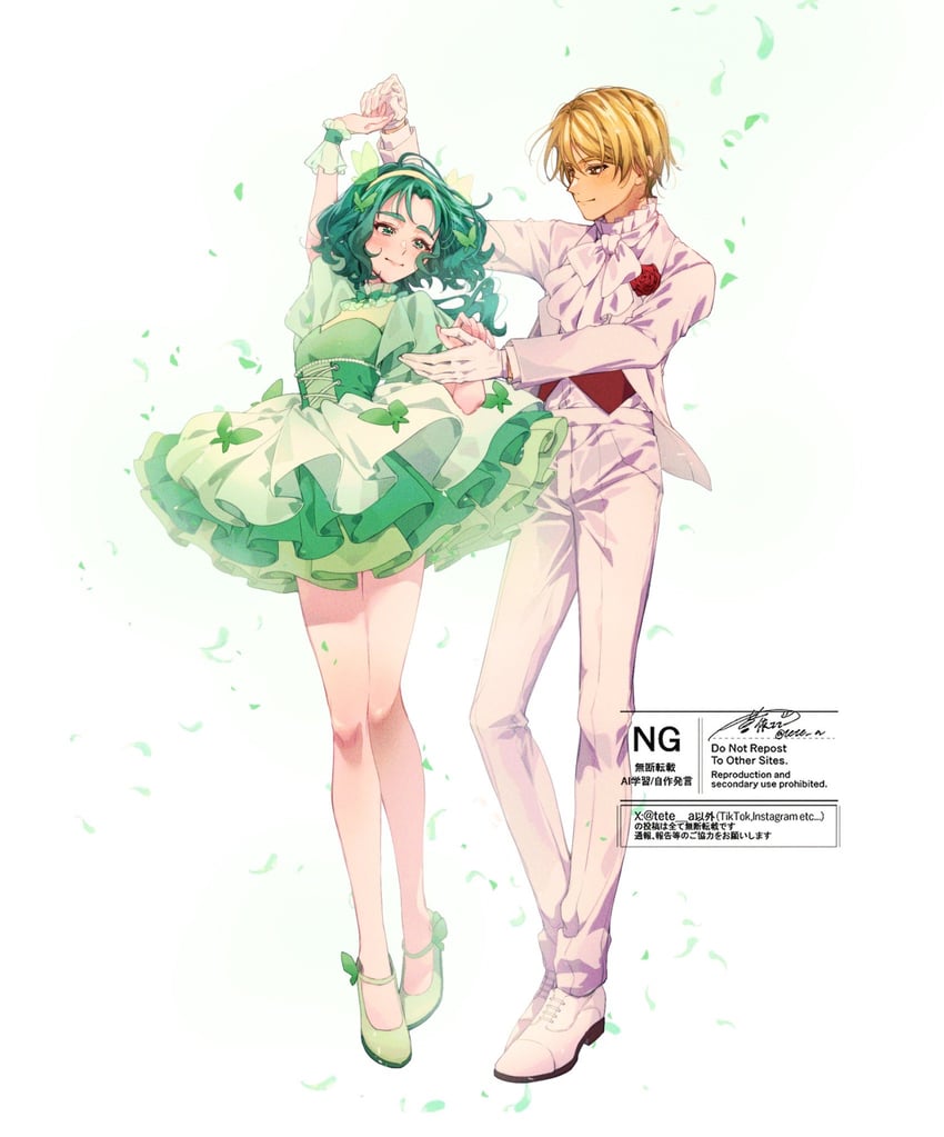 akimoto komachi and nuts (precure and 2 more) drawn by aoi_tete