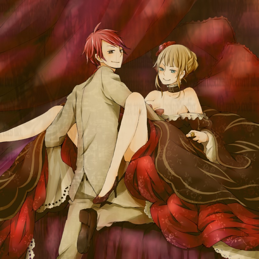 beatrice and ushiromiya battler (umineko no naku koro ni) drawn by 0930erina