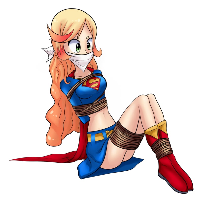 supergirl (original and 2 more) drawn by theropebaron