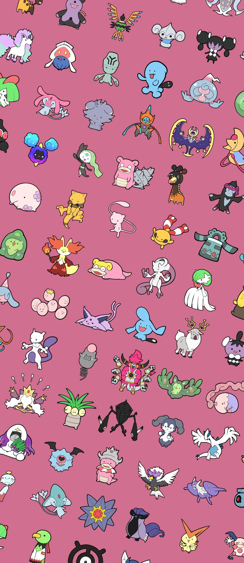 gardevoir, mega gardevoir, kirlia, espeon, mew, and 62 more (pokemon) drawn by manabe_yoh