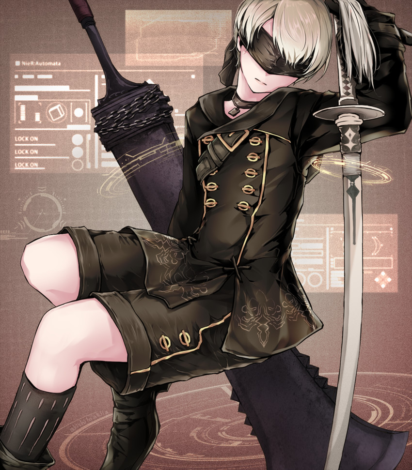9s (nier and 1 more) drawn by akira_(aky-la)