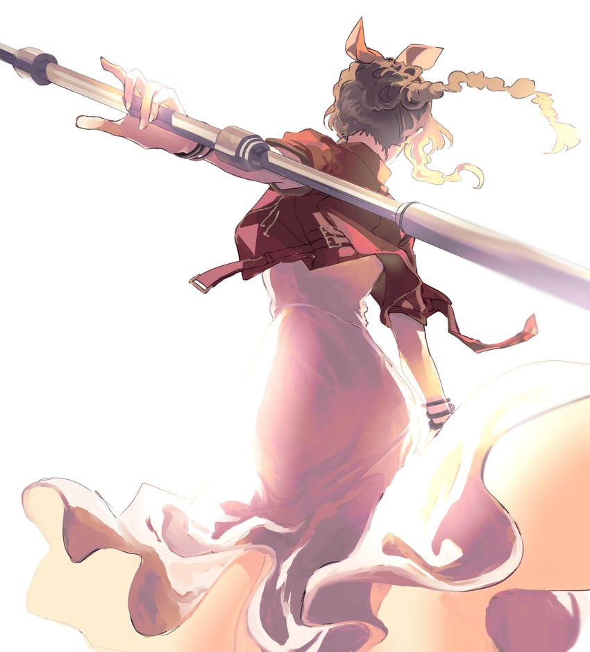 aerith gainsborough (final fantasy and 3 more) drawn by demi_co