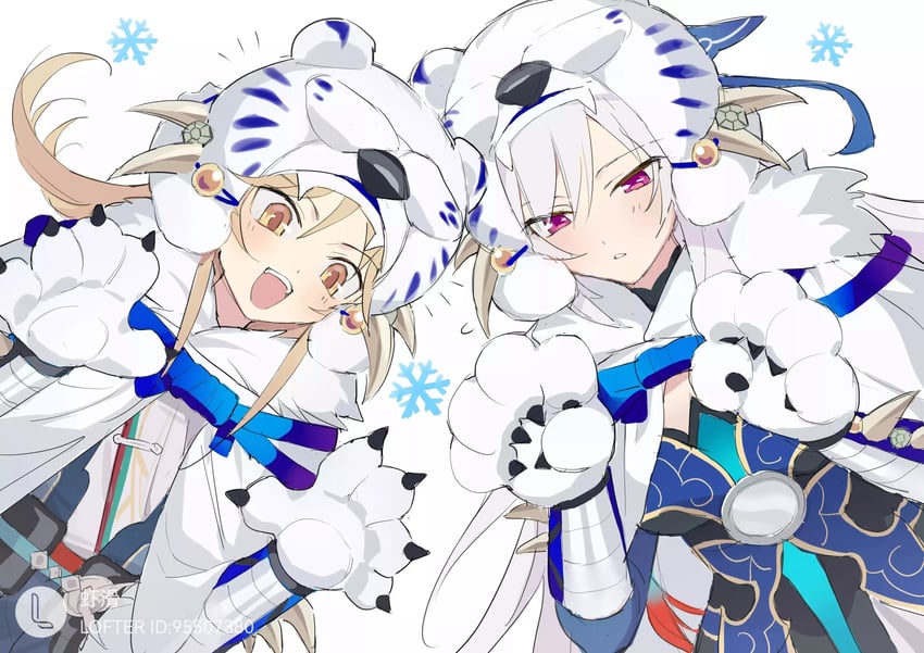 jingliu and yanqing (honkai and 1 more) drawn by xia_hua