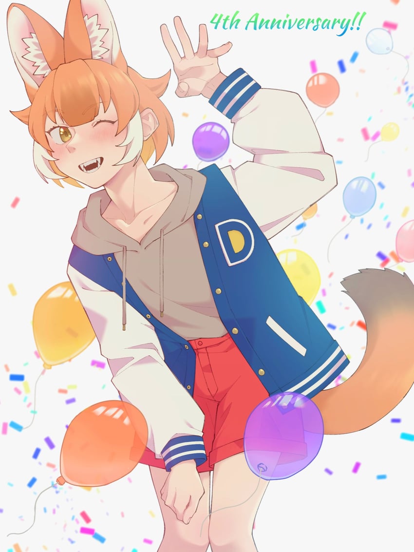 dhole (kemono friends and 1 more) drawn by hauru_252