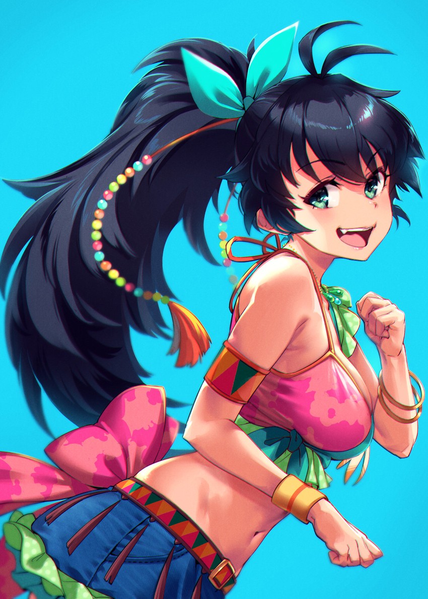 ganaha hibiki (idolmaster and 1 more) drawn by mikel_(4hands)