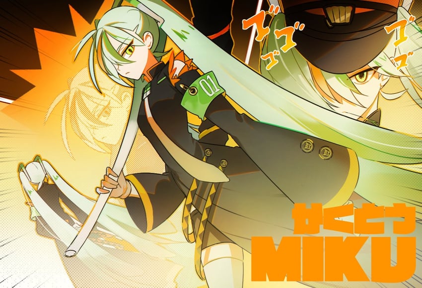 hatsune miku and fighting miku (pokemon and 2 more) drawn by hush_(xoxo_hush)