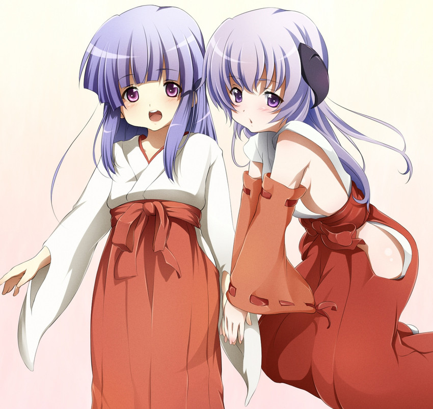 furude rika and hanyuu (higurashi no naku koro ni) drawn by hinahara_hajime