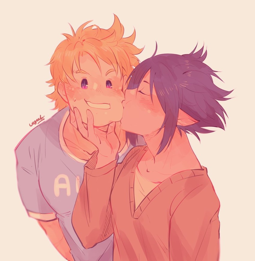togata mirio and amajiki tamaki (boku no hero academia) drawn by addy_(@vegeebs)