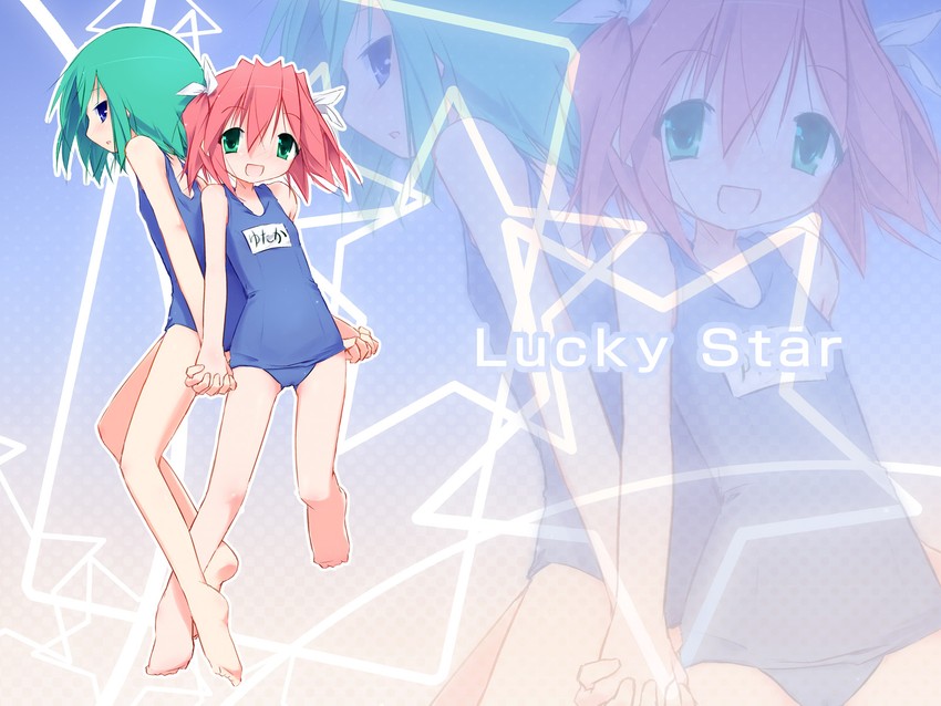 kobayakawa yutaka and iwasaki minami (lucky star) drawn by kuroba_u