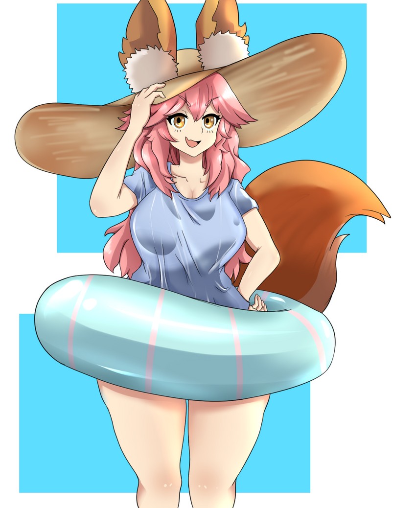 tamamo and tamamo no mae (fate and 1 more) drawn by sumi_(sammysumi99)