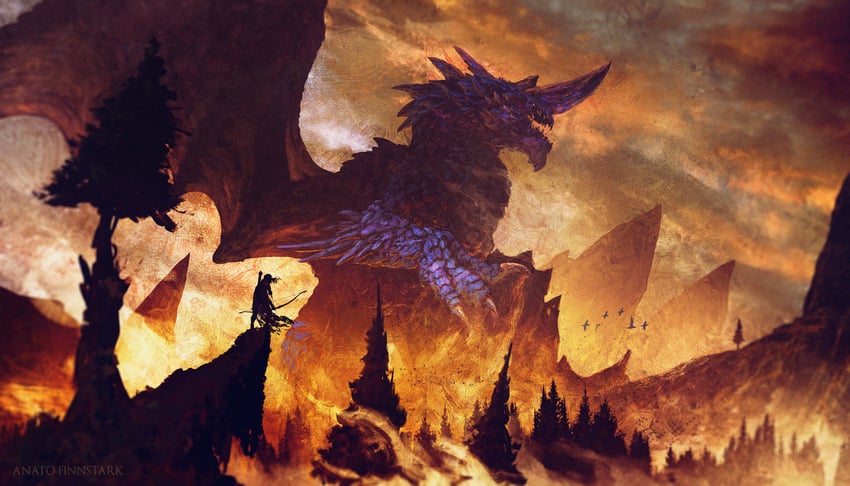 iymrith (dungeons & dragons) drawn by anato_finnstark