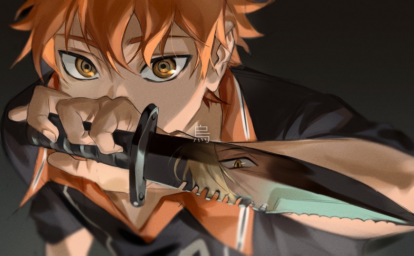 hinata shouyou and kozume kenma (haikyuu!!) drawn by keki_chogyegi