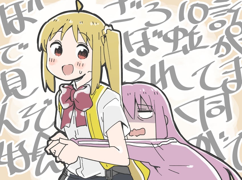 gotoh hitori and ijichi nijika (bocchi the rock!) drawn by kawa_nen