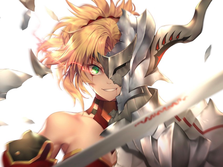 mordred (fate and 2 more) drawn by nasaniliu