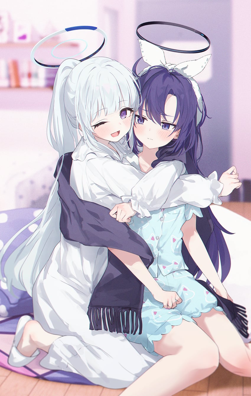 yuuka and noa (blue archive and 1 more) drawn by makihitsuji