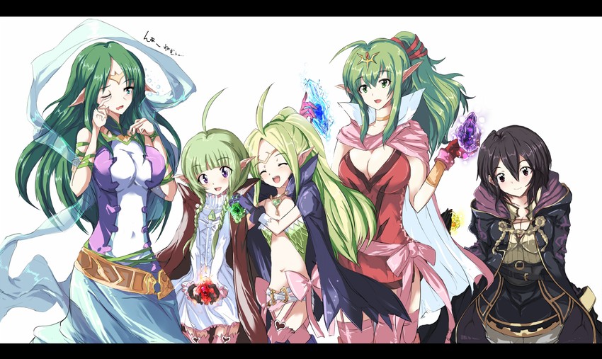 tiki, nowi, female morgan, nah, and naga (fire emblem and 2 more) drawn by echizen_(hvcv)
