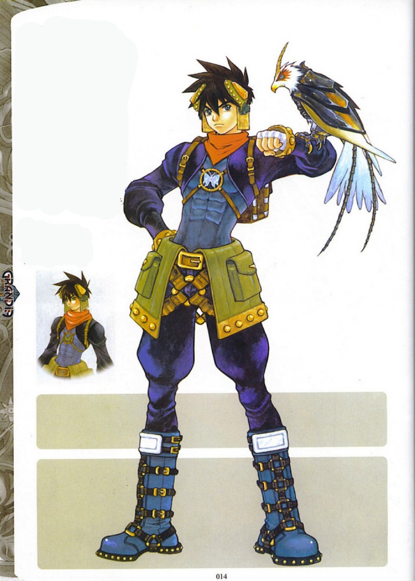 ryudo and skye (grandia and 1 more) drawn by kanoe_youshi