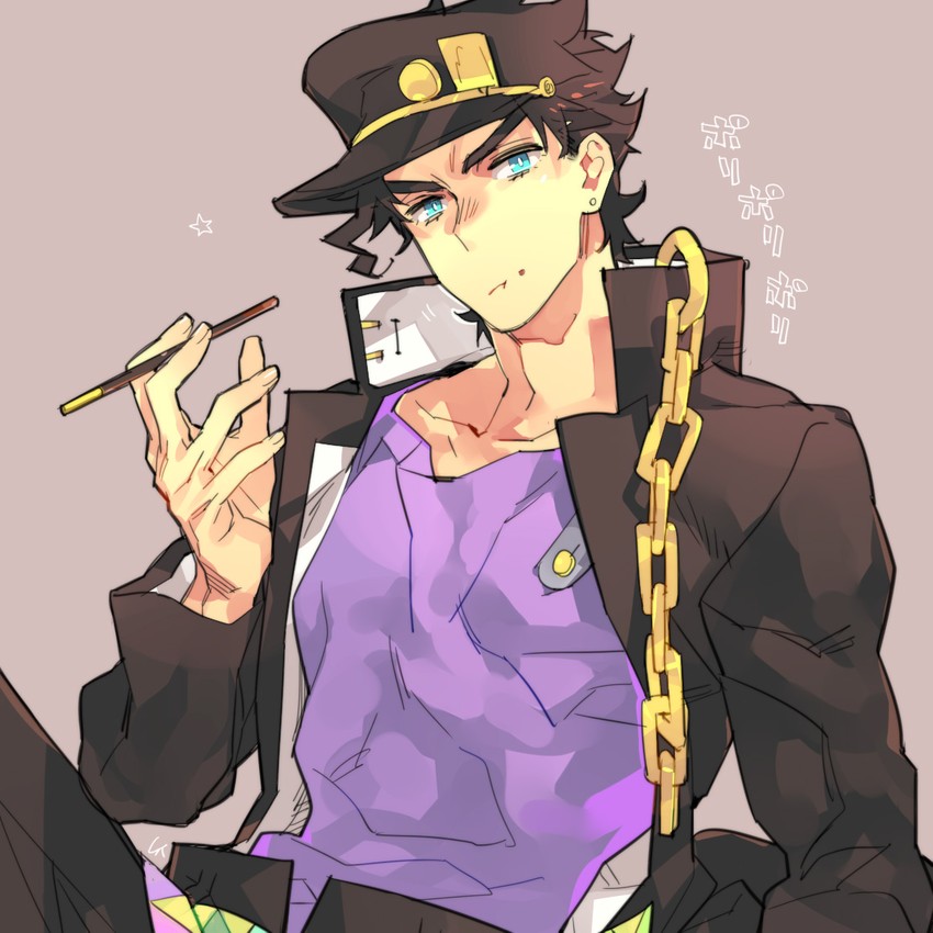 kujo jotaro (jojo no kimyou na bouken and 1 more) drawn by toujou_sakana