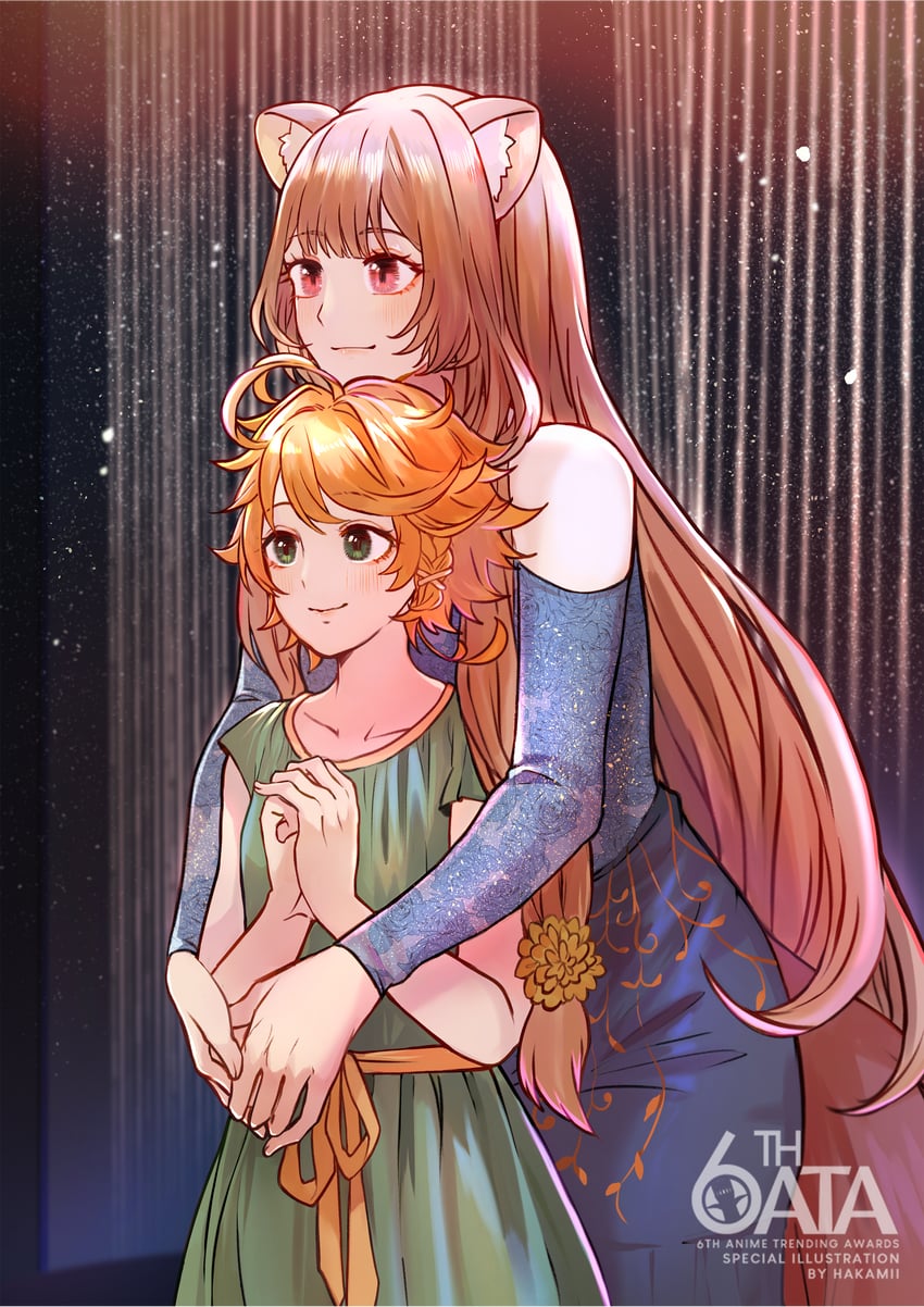 raphtalia and emma (tate no yuusha no nariagari and 1 more) drawn by hakamii