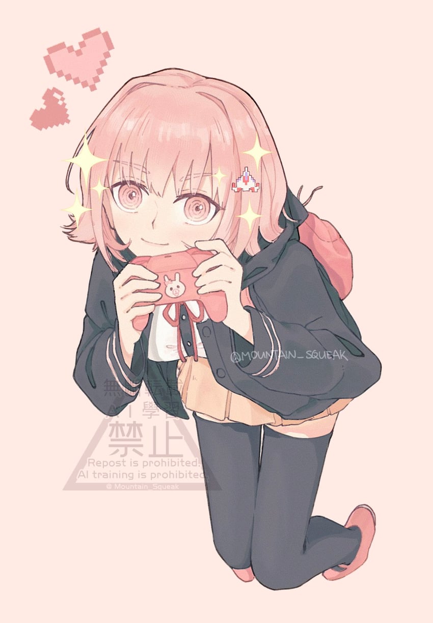 nanami chiaki (danganronpa and 2 more) drawn by mountain_squeak