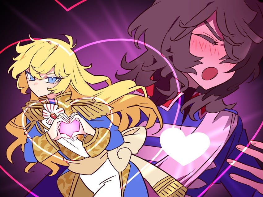 oscar francois de jarjayes and andre grandier (versailles no bara and 2 more) drawn by meremero